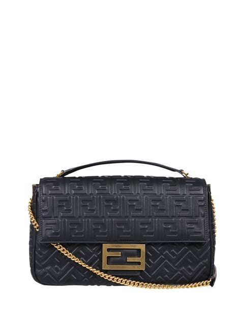 baguette fendi nera|fendi baguette denim.